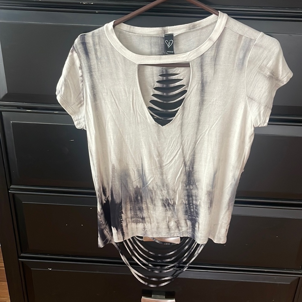 Stretchy soft tie dye top